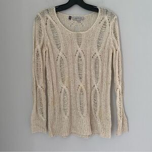 Jennifer Lopez Women’s Loose Knit See Thru Sweater size S